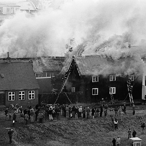 Bernhöftsbakarí brennur Image